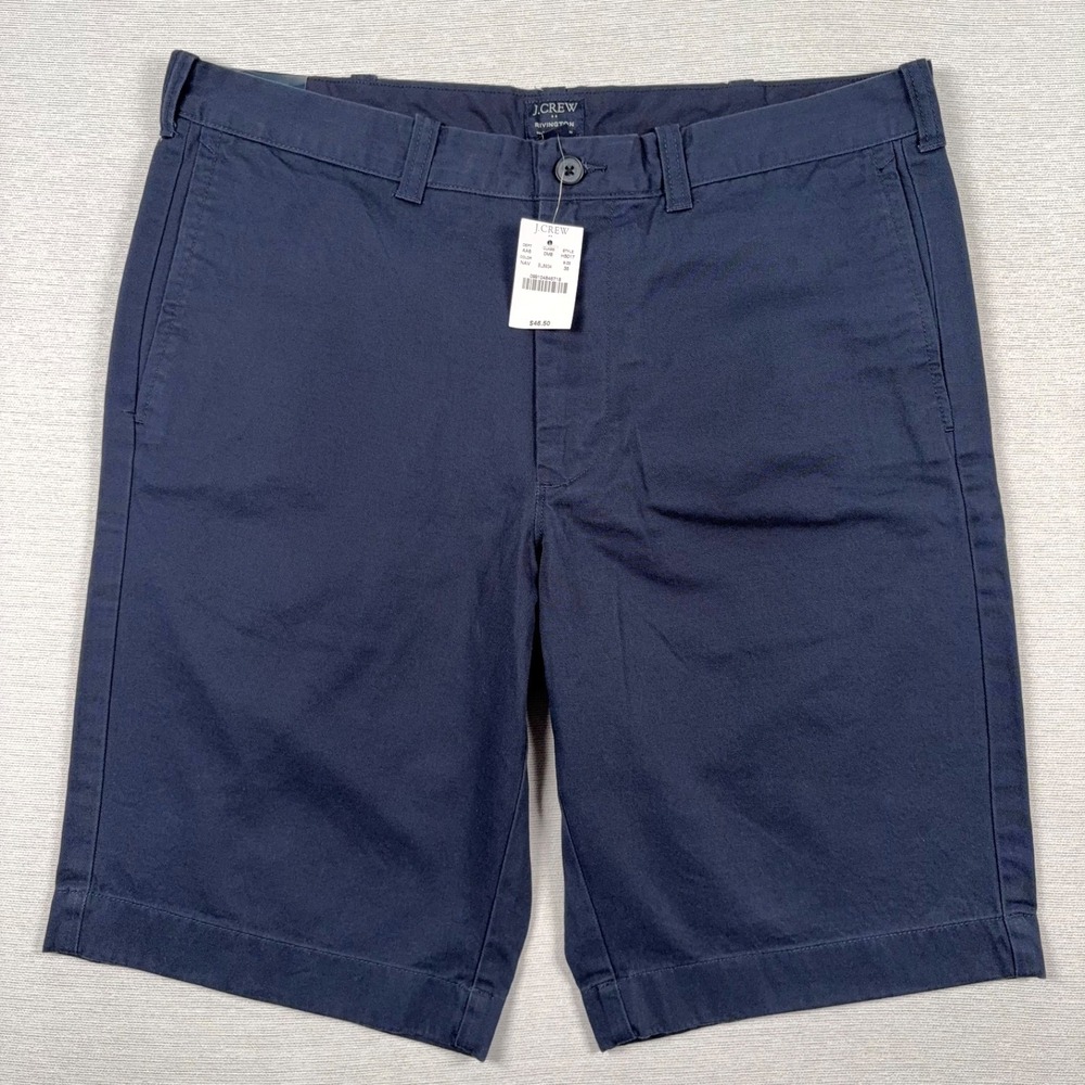 J Crew Rivington 11" Shorts Mens Size 35 Blue Cotton NEW